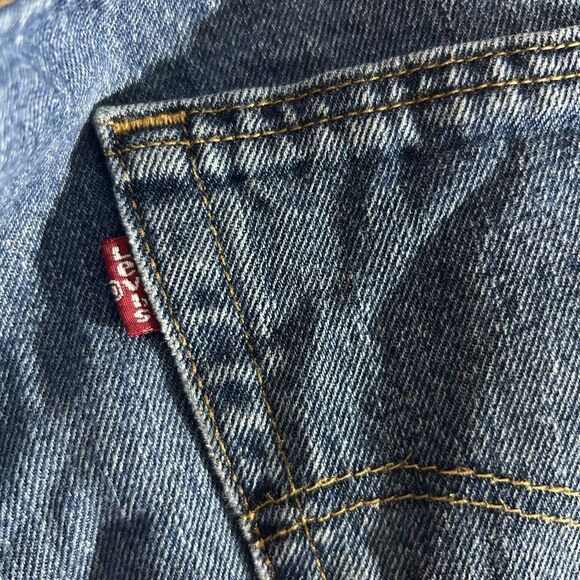 Levi's 505 Relaxed Fit Blue Jeans 38" x 30" - Picture 13 of 15